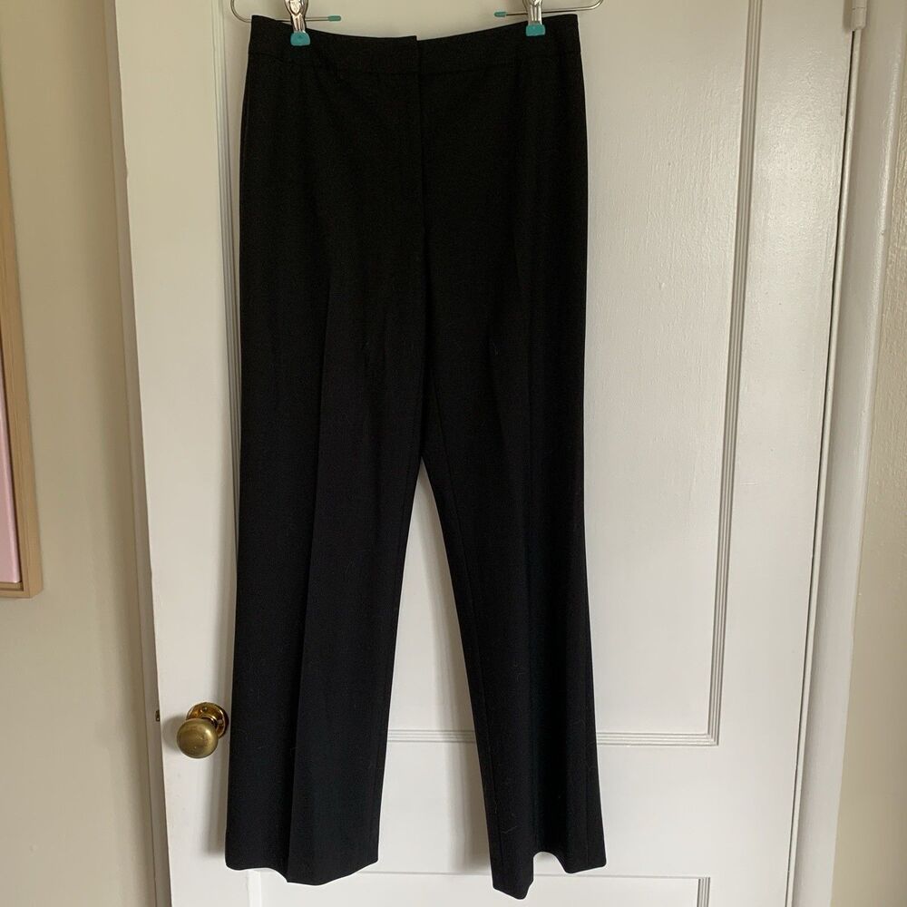 Lafayette 148 Black Pants Women’s Size 4 Wool Elastane Stretch Career Capsule